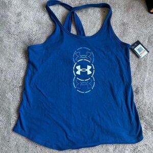 Under-armour Women's Blue Cross body tank NWT small‎